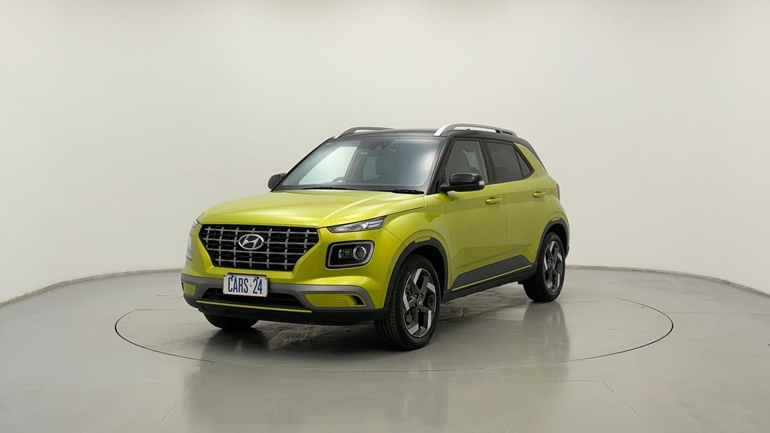 2020 Hyundai Venue Elite (black Interior), Automatic, 80103 km, Left Front Diagonal (45- Degree) View