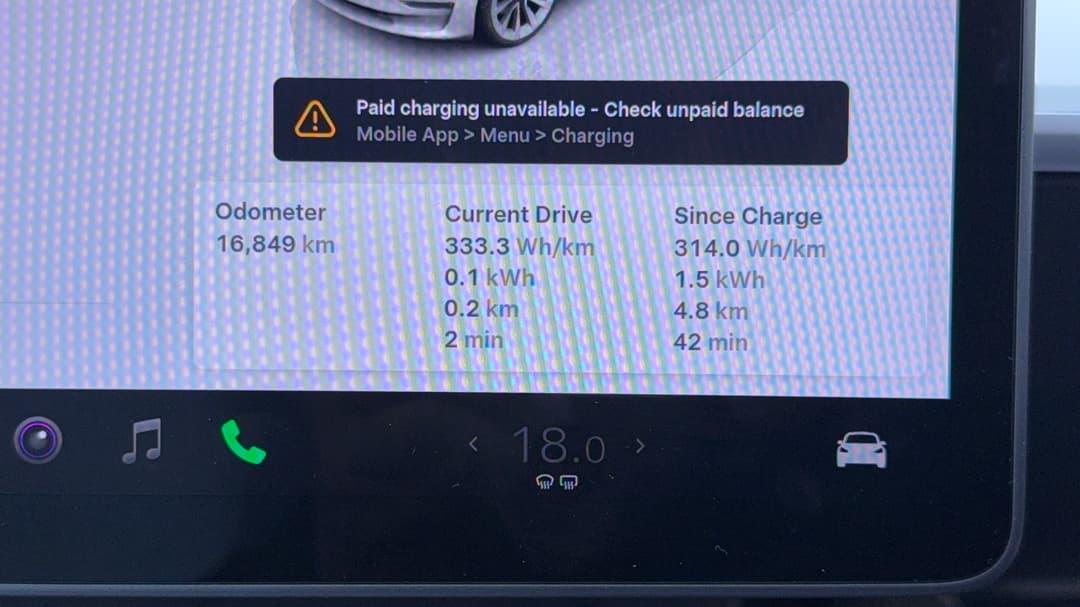 2023 Tesla Model 3 Long Range, Automatic, 16849 km, Odometer View