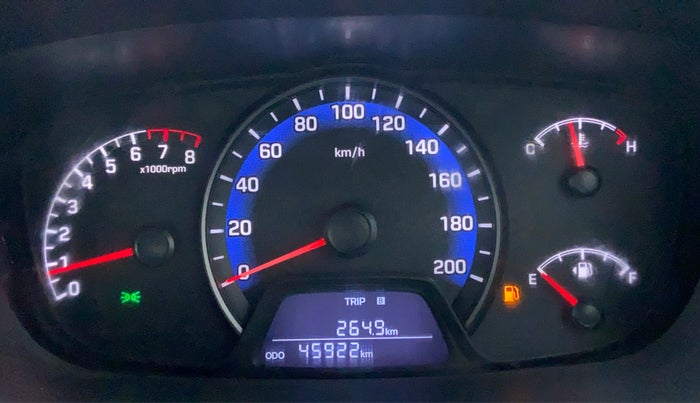 2017 Hyundai Xcent E PLUS, Petrol, Manual, 45,922 km, Odometer View