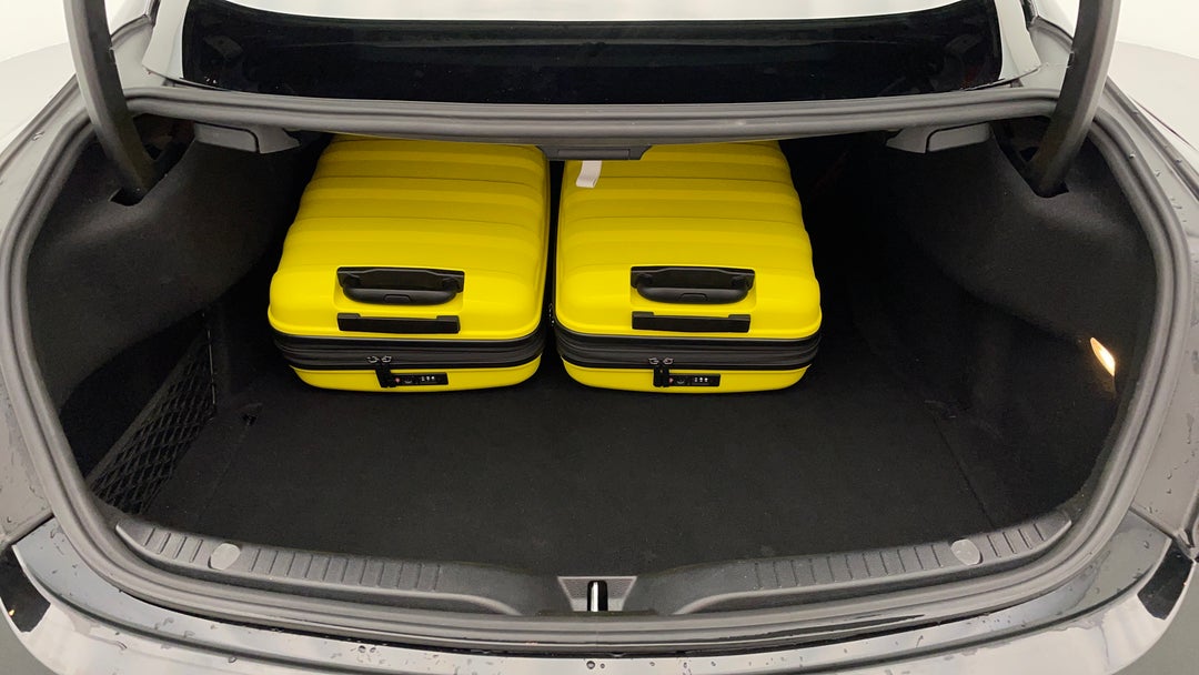 Boot Inside View with Luggage