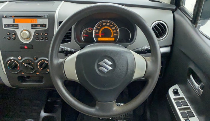 2012 Maruti Wagon R 1.0 VXI, Petrol, Manual, 41,333 km, Steering Wheel Close Up