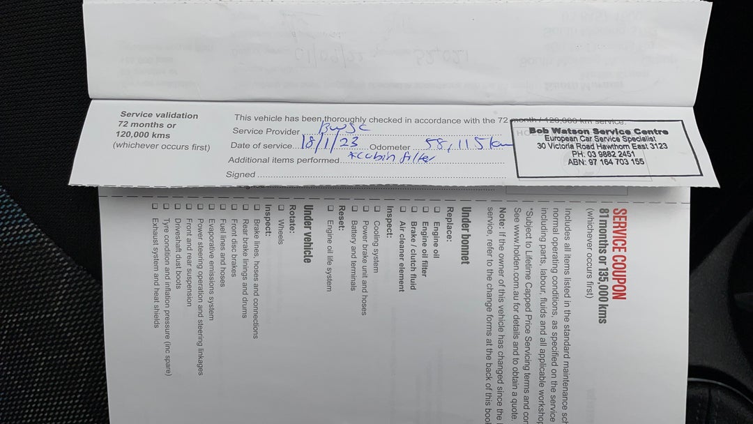 2016 Holden Spark Ls, Manual, 83753 km, Service History