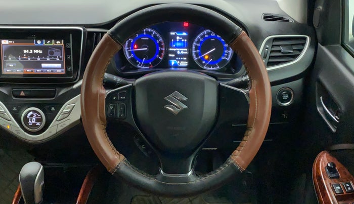 2017 Maruti Baleno ALPHA CVT PETROL 1.2, Petrol, Automatic, 54,065 km, Steering Wheel Close Up