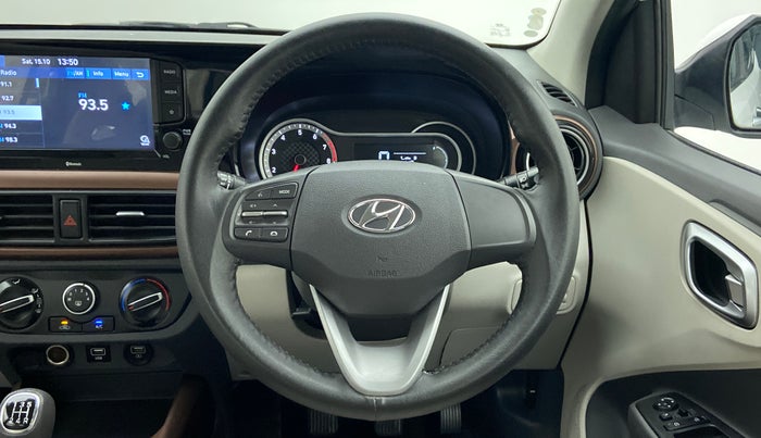 2020 Hyundai AURA SX PETROL, Petrol, Manual, 14,376 km, Steering Wheel Close Up