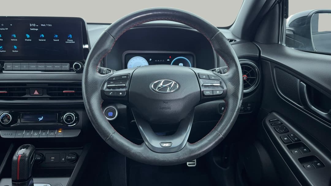 2021 Hyundai Kona N Line Premium Ttr (AWD), Automatic, 62920 km, Steering Wheel Close-up