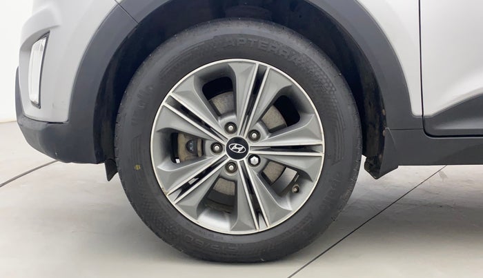 2018 Hyundai Creta SX PLUS AT 1.6 PETROL, Petrol, Automatic, 62,689 km, Left Front Wheel