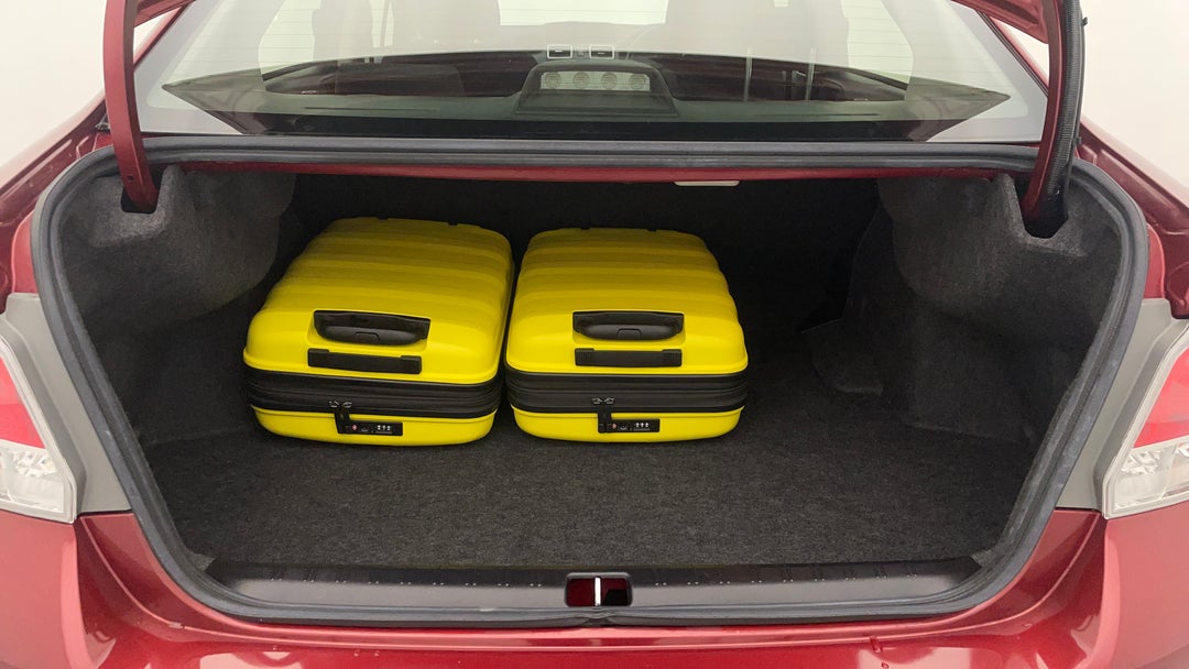 Boot Inside View with Luggage