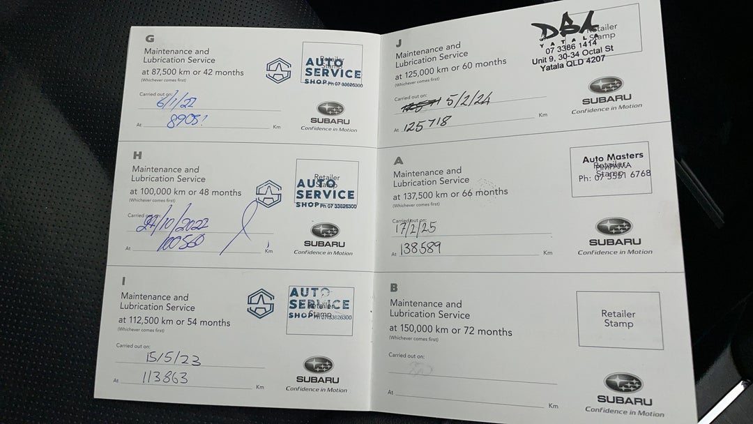 2016 Subaru Liberty 2.5i Premium, Automatic, 142898 km, Service History