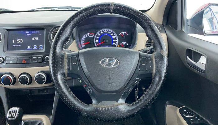2019 Hyundai Grand i10 SPORTZ 1.2 KAPPA VTVT, Petrol, Manual, 39,746 km, Steering Wheel Close Up