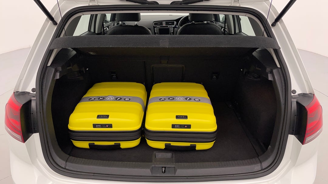 Boot Inside View with Luggage