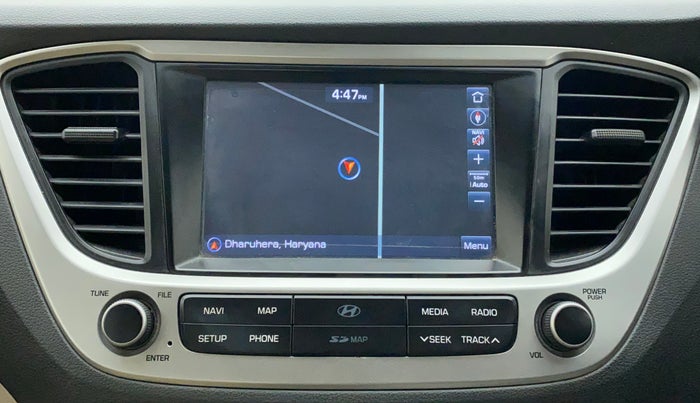 2017 Hyundai Verna 1.6 VTVT SX, Petrol, Manual, 89,581 km, Infotainment System
