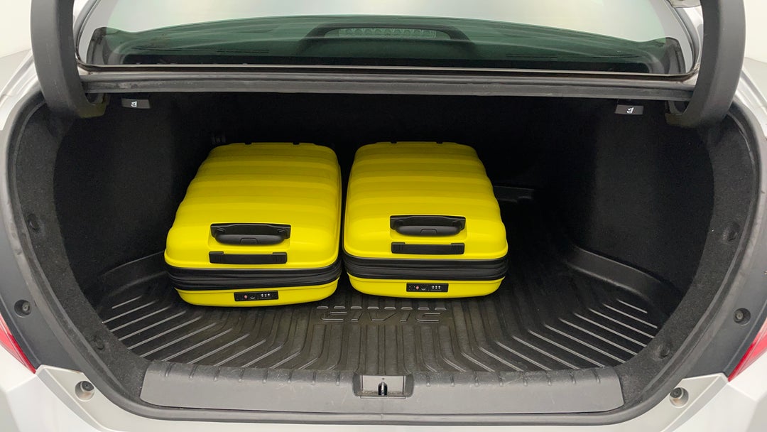 Boot Inside View with Luggage