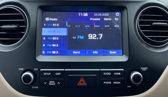 2018 Hyundai Grand i10 SPORTZ 1.2 KAPPA VTVT, Petrol, Manual, 13,696 km, Infotainment System