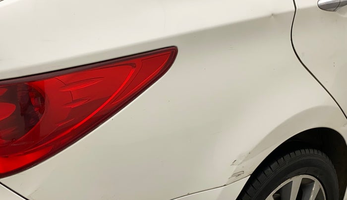 2013 Hyundai Verna FLUIDIC 1.6 VTVT SX OPT, Petrol, Manual, 91,163 km, Right quarter panel - Minor scratches