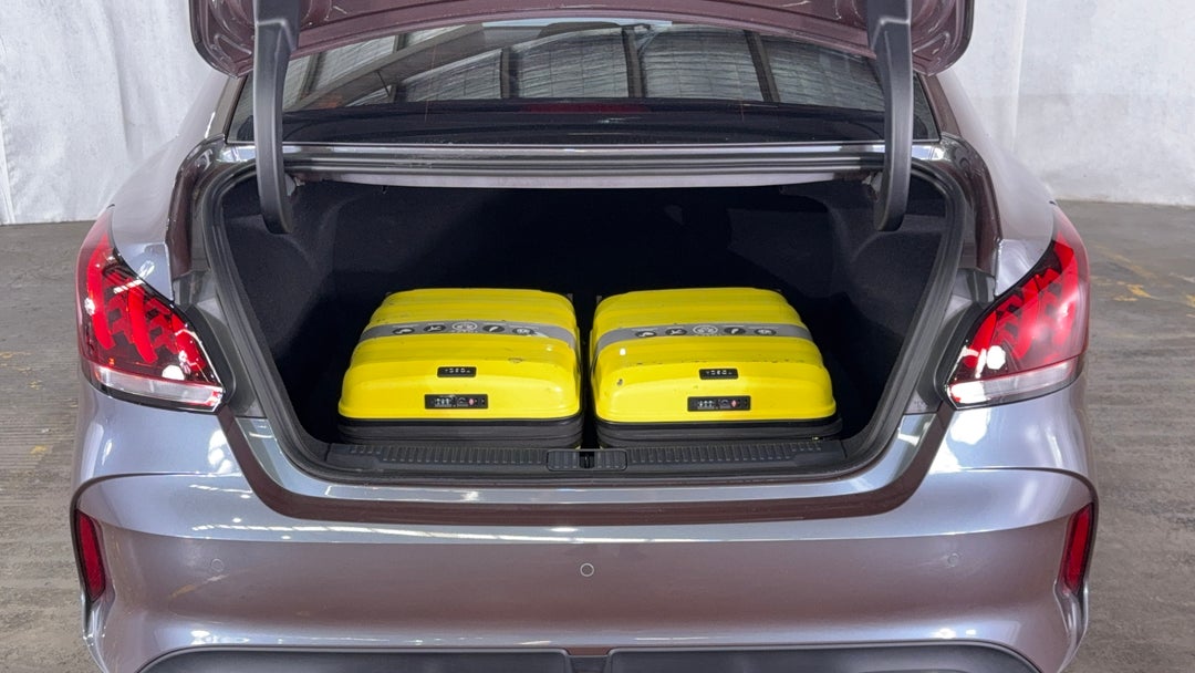 Boot Inside View with Luggage