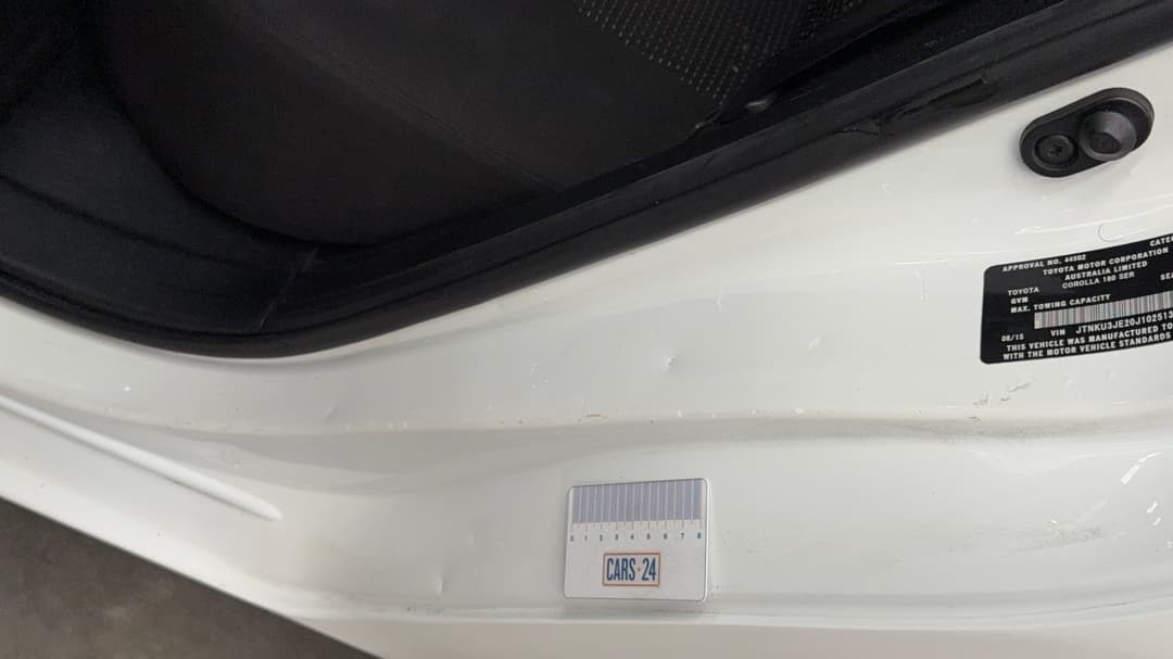 2015 Toyota Corolla Ascent, Automatic, 173680 km, Door Sills Rear LHS Dent
