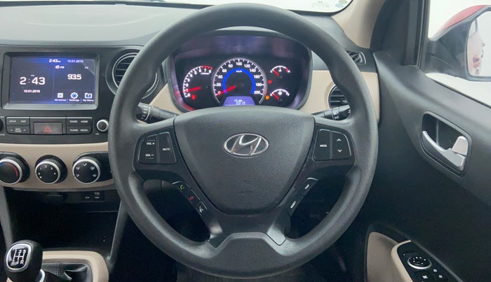 2019 Hyundai Grand i10 SPORTZ 1.2 KAPPA VTVT, Petrol, Manual, 22,011 km, Steering Wheel Close-up