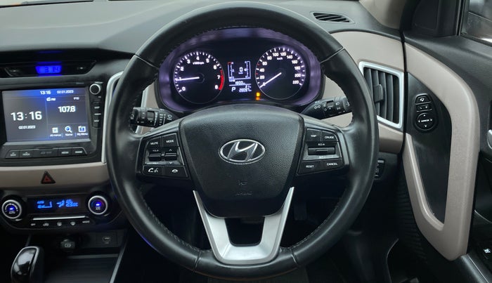 2019 Hyundai Creta 1.6 VTVT SX AUTO, Petrol, Automatic, 28,096 km, Steering Wheel Close Up