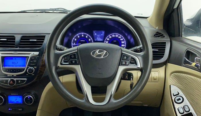 2012 Hyundai Verna FLUIDIC 1.6 VTVT SX, Petrol, Manual, 85,385 km, Steering Wheel Close Up