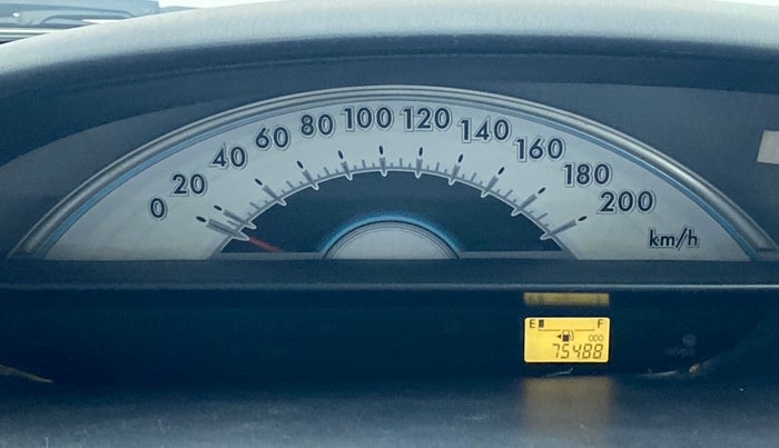 2011 Toyota Etios G, Petrol, Manual, 75,488 km, Odometer Image