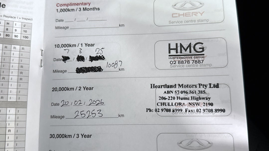 2023 Chery Omoda 5 Bx (basic Version), Automatic, 27245 km, Service History