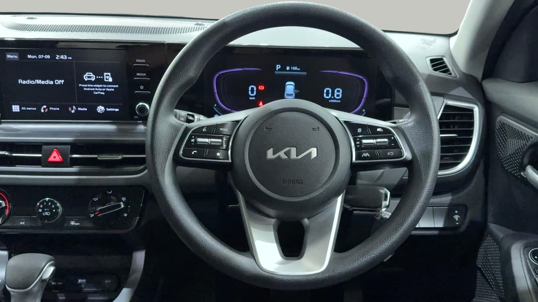 2023 Kia Seltos S (FWD), Automatic, 24375 km, Steering Wheel Close-up