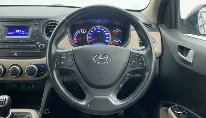 2016 Hyundai Grand i10 ASTA 1.2 (O) VTVT, Petrol, Manual, 25,073 km, Steering Wheel Close Up