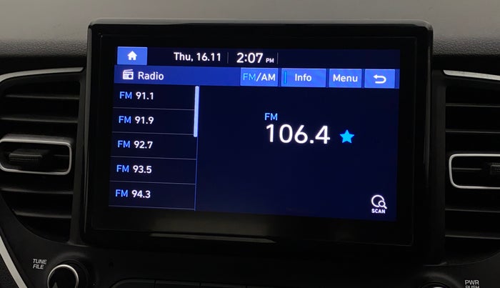 2020 Hyundai Verna SX 1.5 VTVT, Petrol, Manual, 53,232 km, Infotainment system - Touch screen not working