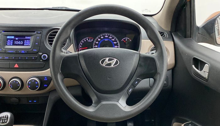 2014 Hyundai Grand i10 SPORTZ 1.2 KAPPA VTVT, Petrol, Manual, 13,424 km, Steering Wheel Close Up