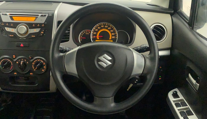 2013 Maruti Wagon R 1.0 VXI, Petrol, Manual, 68,427 km, Steering Wheel Close Up