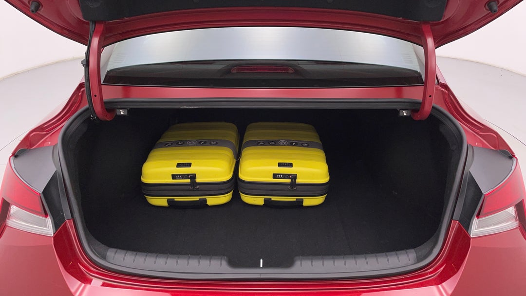 Boot Inside View with Luggage