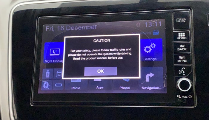 2018 Honda City 1.5L I-VTEC VX CVT, Petrol, Automatic, 36,438 km, Infotainment system - Music system not functional