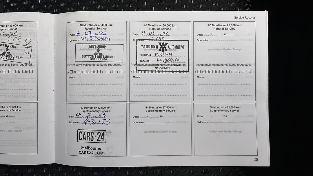 2019 Mitsubishi Outlander Es 7 Seat (2wd), Automatic, 43285 km, Service History