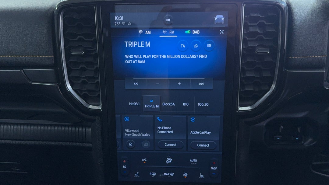 2022 Ford Ranger Wildtrak 3.0 (4x4), Automatic, 82254 km, Infotainment System