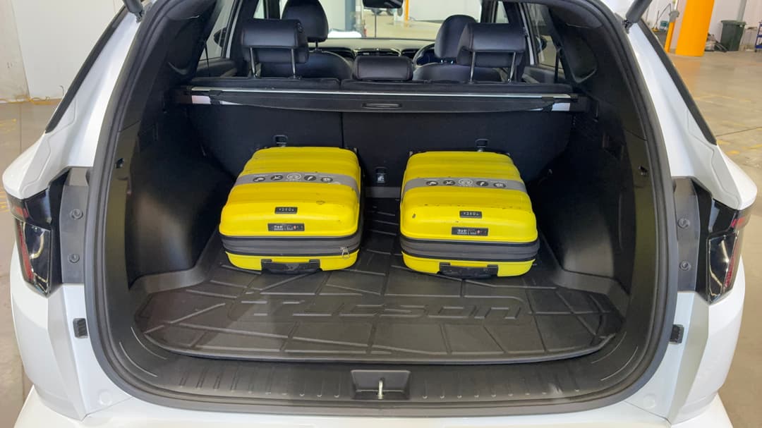 2022 Hyundai Tucson Highlander N Line (AWD), Automatic, 33629 km, Boot Inside View with Luggage