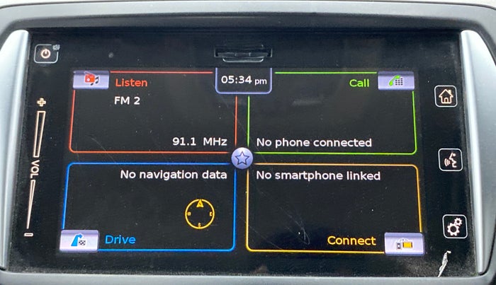 2017 Maruti Ciaz S 1.4 MT PETROL, Petrol, Manual, 85,011 km, Touchscreen Infotainment System