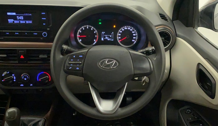 2020 Hyundai AURA S 1.2 CNG, CNG, Manual, 74,324 km, Steering Wheel Close Up