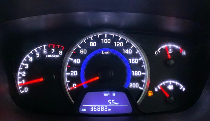 2017 Hyundai Grand i10 SPORTZ 1.2 KAPPA VTVT, Petrol, Manual, 36,931 km, Odometer Image