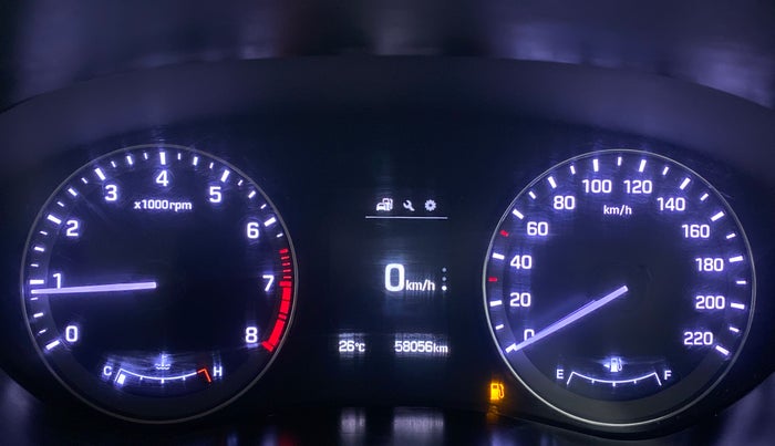2016 Hyundai Elite i20 ASTA 1.2 (O), Petrol, Manual, 58,247 km, Odometer Image