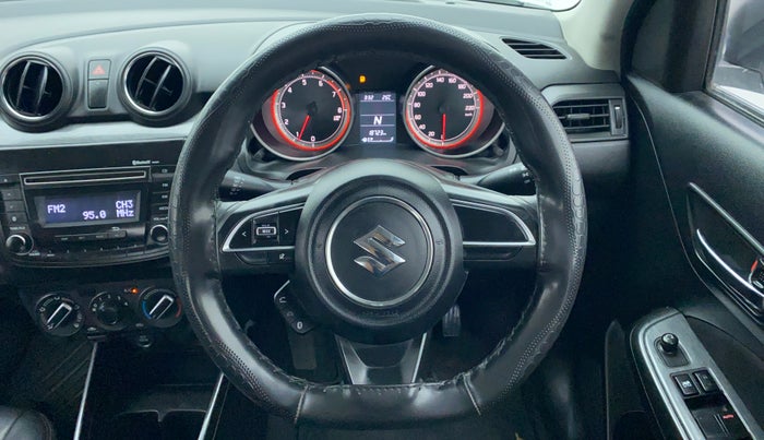 2018 Maruti Swift VXI AMT D, Petrol, Automatic, 18,771 km, Steering Wheel Close Up