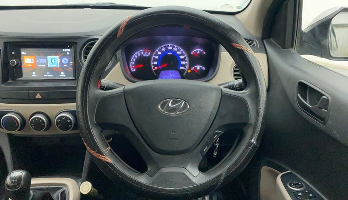 2017 Hyundai Grand i10 MAGNA 1.2 KAPPA VTVT, Petrol, Manual, 24,376 km, Steering Wheel Close Up