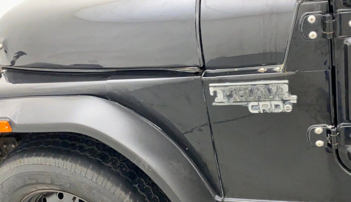 2018 Mahindra Thar CRDE 4X4 AC, Diesel, Manual, 28,229 km, Left fender - Minor scratches