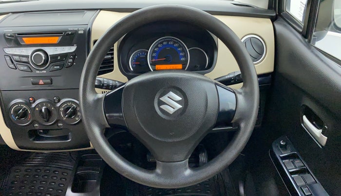 2017 Maruti Wagon R 1.0 VXI, Petrol, Manual, Steering Wheel Close Up