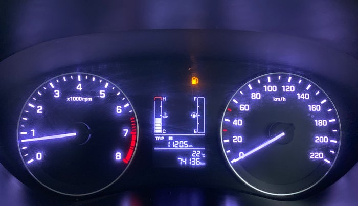 2016 Hyundai Elite i20 SPORTZ 1.2, Petrol, Manual, 74,062 km, Odometer Image