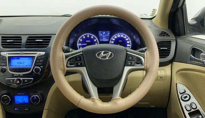 2011 Hyundai Verna FLUIDIC 1.6 VTVT SX OPT AT, Petrol, Automatic, 43,497 km, Steering Wheel Close Up