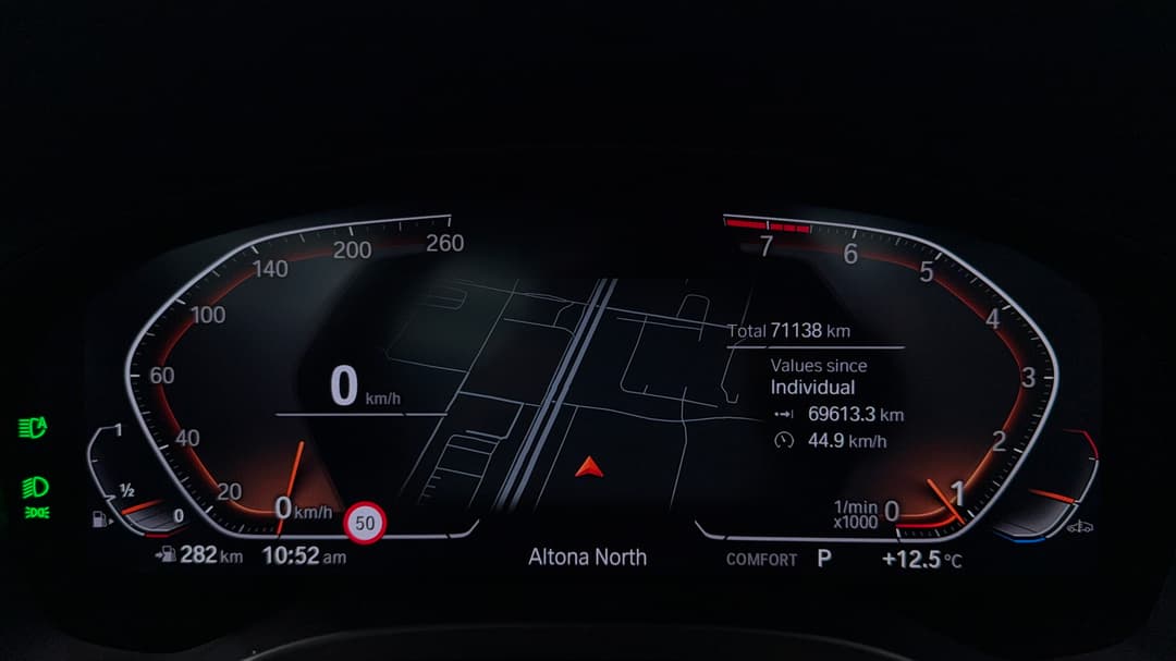 2022 BMW X3 xDrive30i M Sport, Automatic, 71138 km, Odometer View
