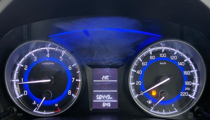 2017 Maruti Baleno DELTA PETROL 1.2, Petrol, Manual, 58,448 km, Odometer Image