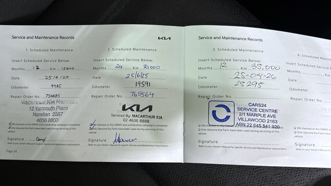 2023 Kia Picanto Gt-line (pe), Automatic, 25295 km, Service History