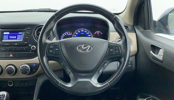 2014 Hyundai Grand i10 ASTA 1.2 (O) VTVT, Petrol, Manual, 29,441 km, Steering Wheel Close Up