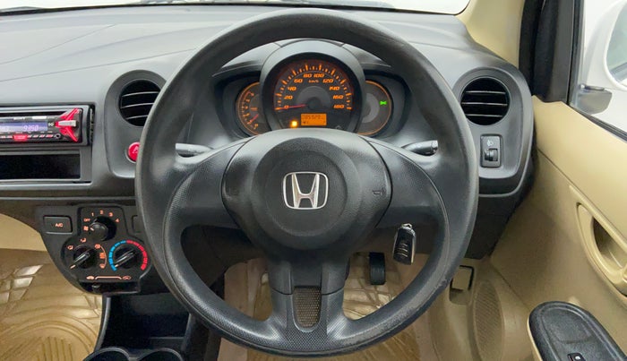 2014 Honda Amaze 1.5 EMT I DTEC, Diesel, Manual, 85,593 km, Steering Wheel Close Up